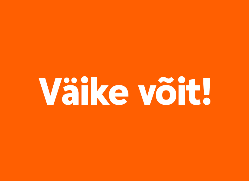 Animated Swedbank campaign graphic reading Väike võit